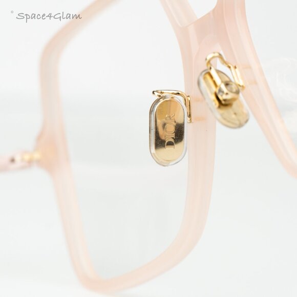 Dior Women Eyeglasses Shiny Pink Demo Square MINI CD O S7F 4000 BRAND NEW - Picture 7 of 9